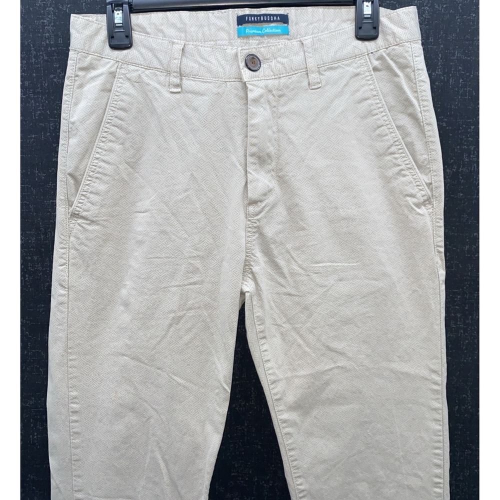 Funky Buddha Premium Collection Chino Pants 32x32‎ Mens Khakis Stretch Slim Fit
